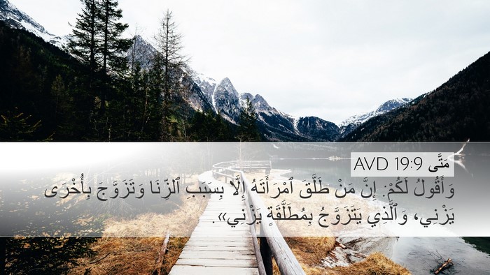 مَتَّى 19:9 AVD Desktop Wallpaper - وَأَقُولُ لَكُمْ: إِنَّ - Desktop Bible Verse Wallpaper
