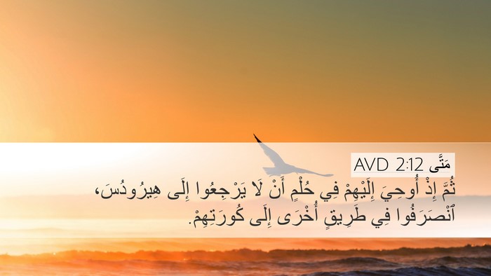مَتَّى 2:12 AVD Bible Verse Image