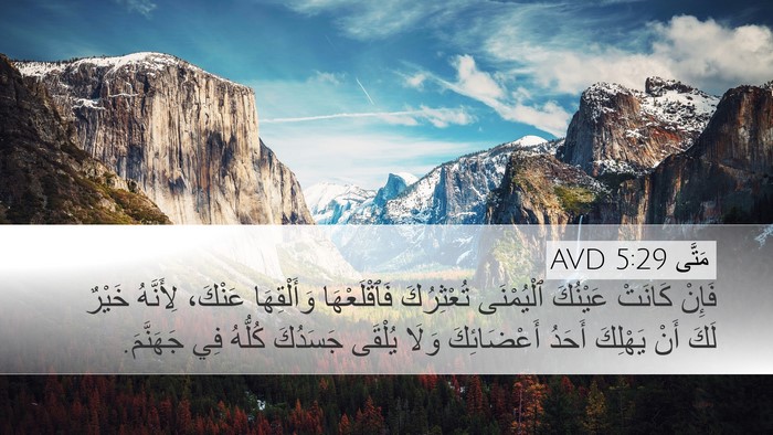 مَتَّى 5:29 AVD Bible Verse Image