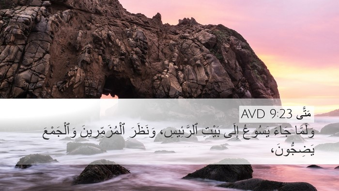 مَتَّى 9:23 AVD Bible Verse Image