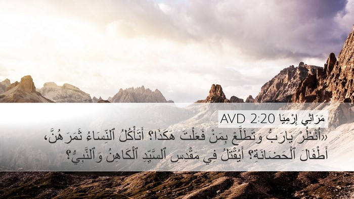 مَرَاثِي إِرْمِيَا 2:20 AVD Bible Verse Image