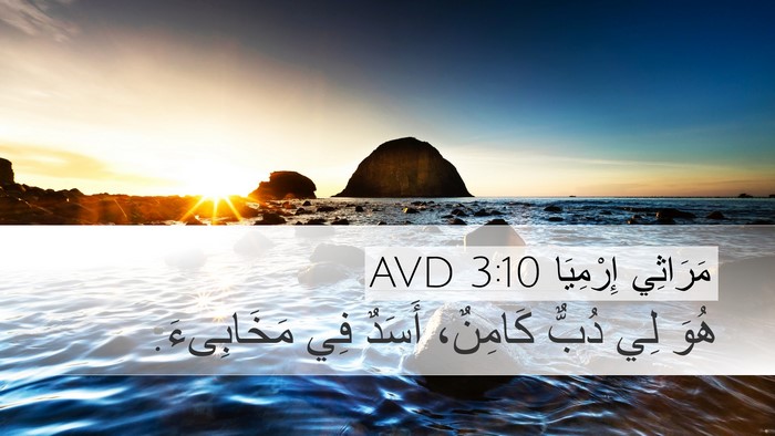 مَرَاثِي إِرْمِيَا 3:10 AVD Bible Verse Image
