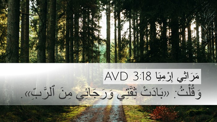 مَرَاثِي إِرْمِيَا 3:18 AVD Bible Verse Image