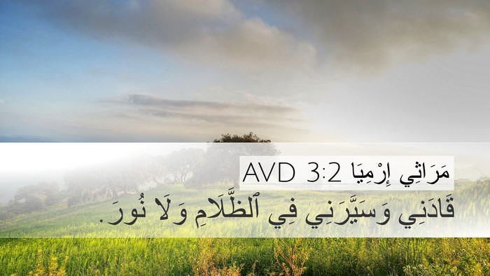 مَرَاثِي إِرْمِيَا 3:2 AVD Bible Verse Image