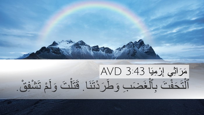 مَرَاثِي إِرْمِيَا 3:43 AVD Bible Verse Image