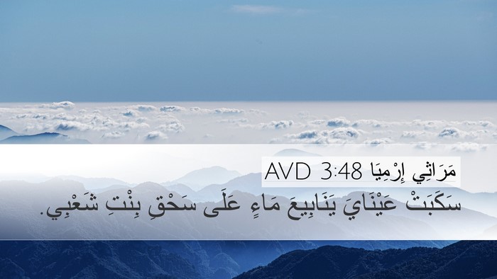 مَرَاثِي إِرْمِيَا 3:48 AVD Bible Verse Image