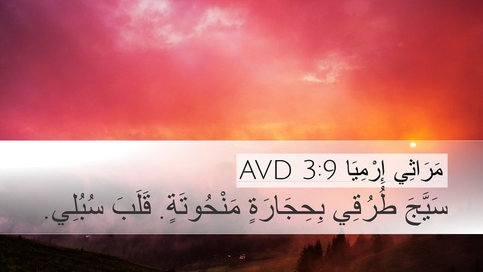 مَرَاثِي إِرْمِيَا 3:9 AVD Bible Verse Image