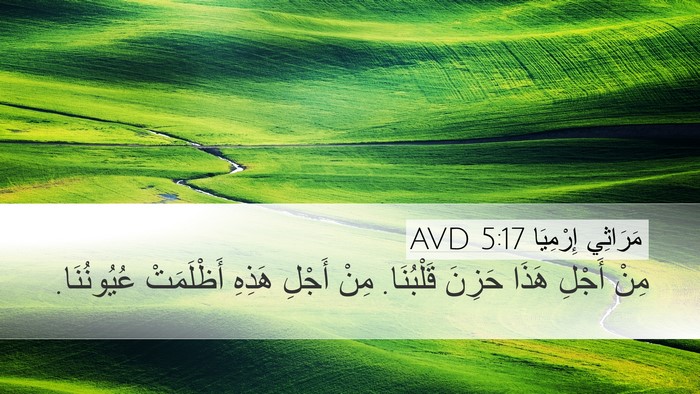 مَرَاثِي إِرْمِيَا 5:17 AVD Bible Verse Image