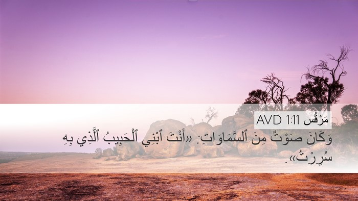 مَرْقُس 1:11 AVD Bible Verse Image