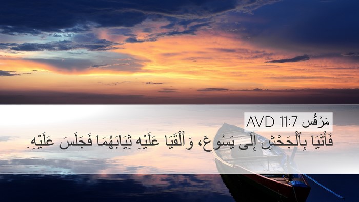 مَرْقُس 11:7 AVD Bible Verse Image