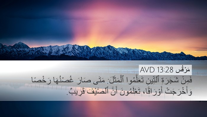 مَرْقُس 13:28 AVD Bible Verse Image