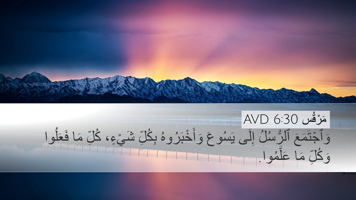 مَرْقُس 6:30 AVD Bible Verse Image