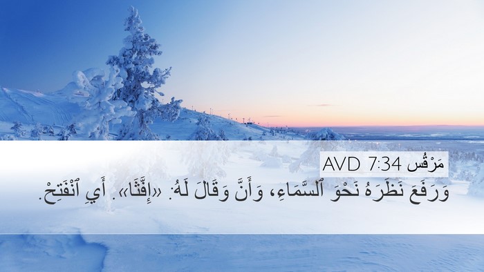 مَرْقُس 7:34 AVD Bible Verse Image