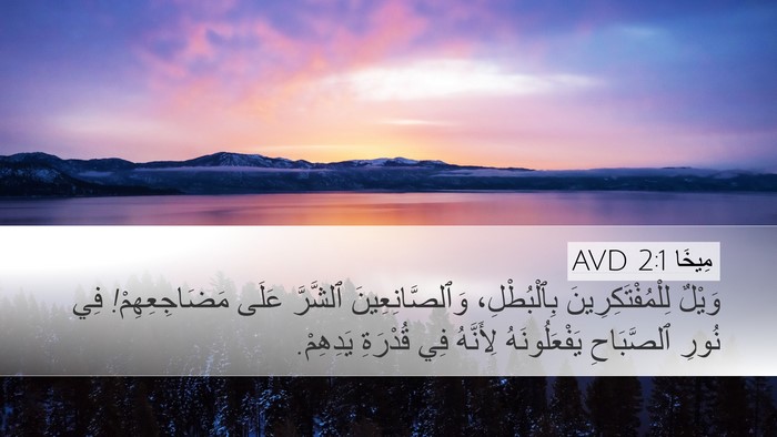 مِيخَا 2:1 AVD Bible Verse Image
