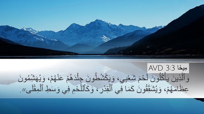مِيخَا 3:3 AVD Bible Verse Image