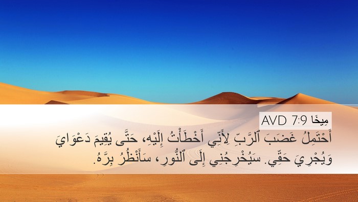 مِيخَا 7:9 AVD Bible Verse Image