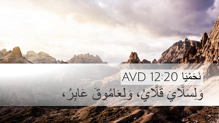 نَحَمْيَا 12:20 AVD Desktop Wallpaper - وَلِسَلَّايَ قَلَّايُ، - Desktop Bible Verse Wallpaper