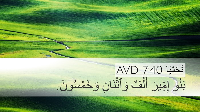 نَحَمْيَا 7:40 AVD Desktop Wallpaper - بَنُو إِمِّيرَ أَلْفٌ - Desktop Bible Verse Wallpaper