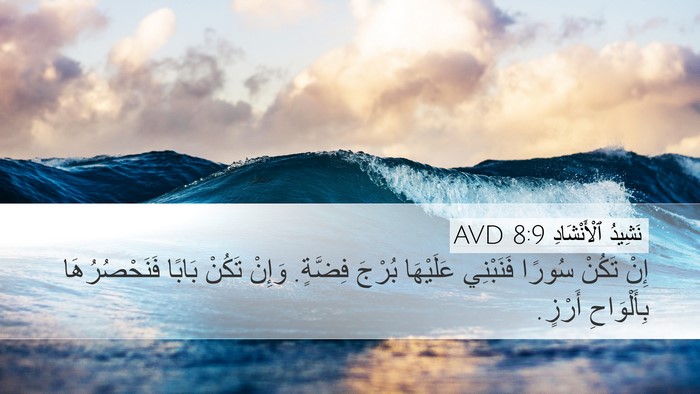 نَشِيدُ ٱلْأَنْشَادِ 8:9 AVD Bible Verse Image