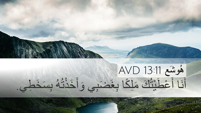 هُوشَع 13:11 AVD Bible Verse Image