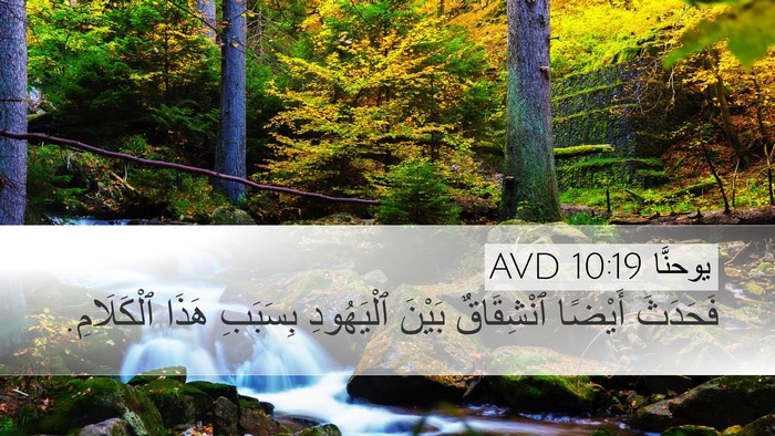 يوحنَّا 10:19 AVD Bible Verse Image
