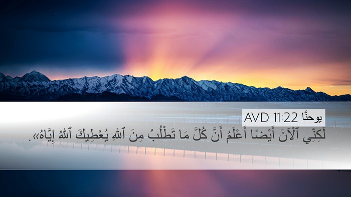 يوحنَّا 11:22 AVD Bible Verse Image