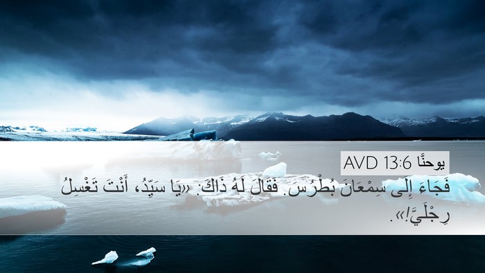 يوحنَّا 13:6 AVD Bible Verse Image