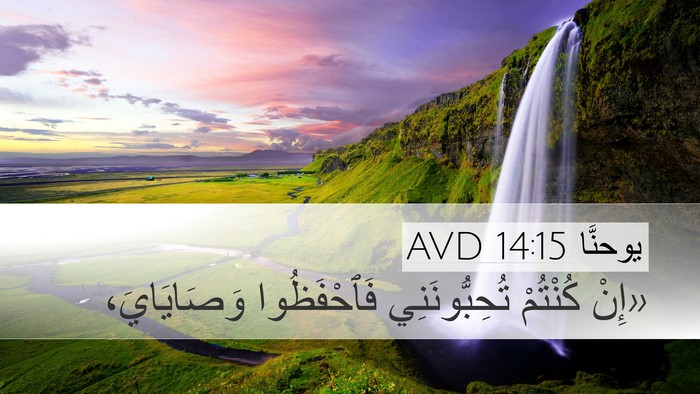 يوحنَّا 14:15 AVD Bible Verse Image