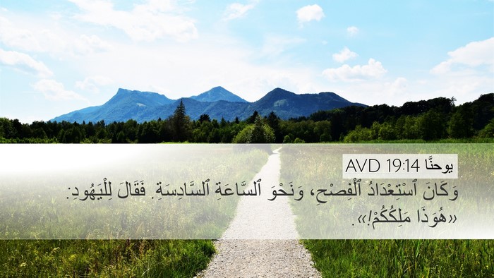 يوحنَّا 19:14 AVD Bible Verse Image