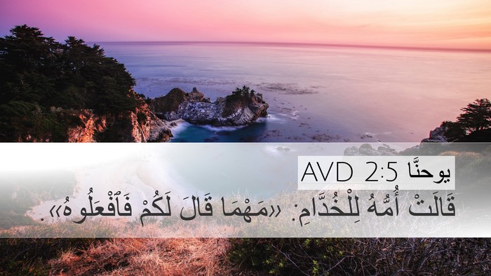 يوحنَّا 2:5 AVD Bible Verse Image