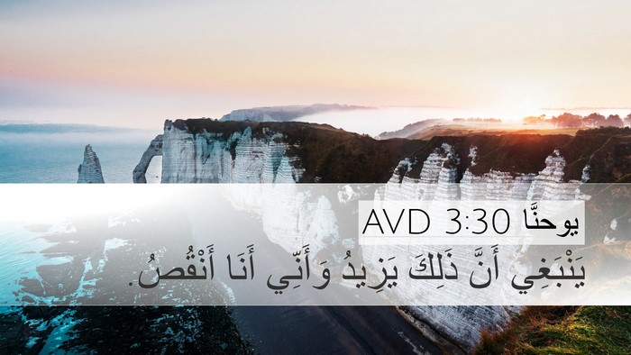 يوحنَّا 3:30 AVD Bible Verse Image