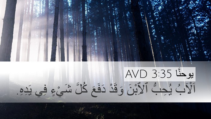 يوحنَّا 3:35 AVD Bible Verse Image
