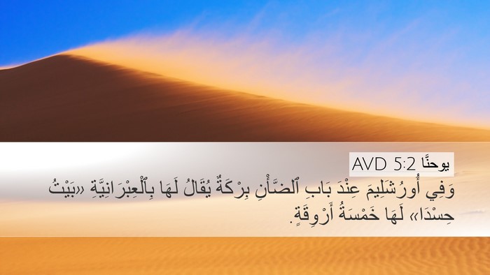 يوحنَّا 5:2 AVD Bible Verse Image