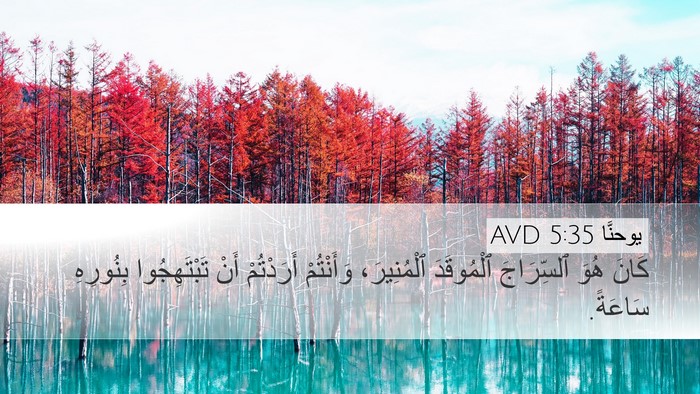 يوحنَّا 5:35 AVD Bible Verse Image