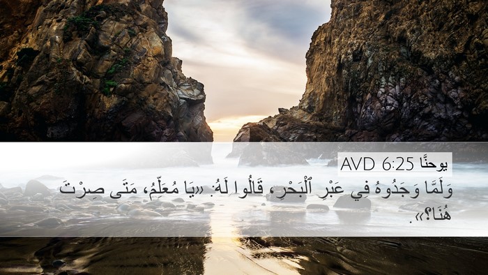 يوحنَّا 6:25 AVD Bible Verse Image