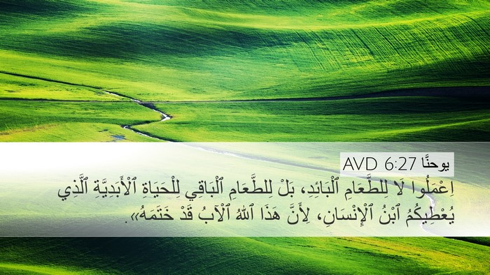 يوحنَّا 6:27 AVD Bible Verse Image