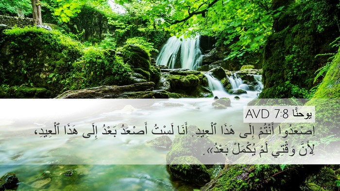 يوحنَّا 7:8 AVD Bible Verse Image