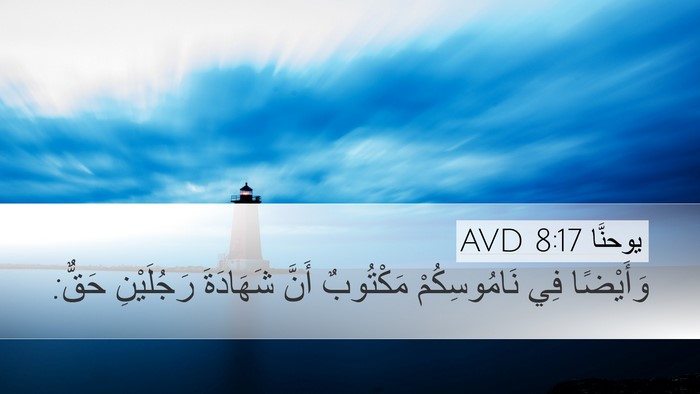 يوحنَّا 8:17 AVD Bible Verse Image