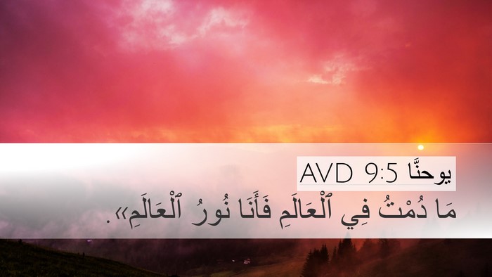 يوحنَّا 9:5 AVD Bible Verse Image