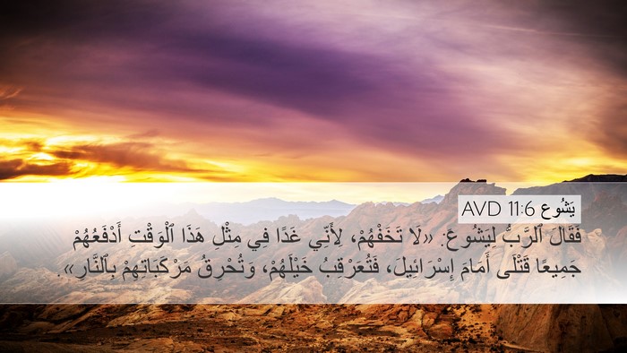 يَشُوع 11:6 AVD Bible Verse Image