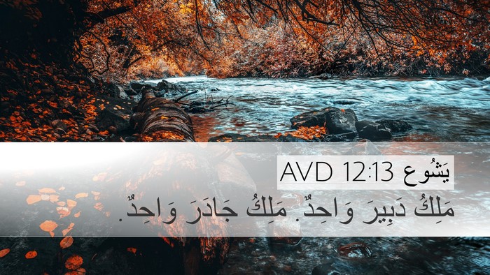 يَشُوع 12:13 AVD Bible Verse Image