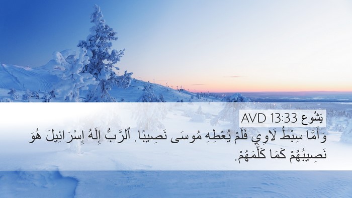يَشُوع 13:33 AVD Bible Verse Image