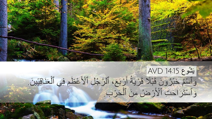 يَشُوع 14:15 AVD Bible Verse Image