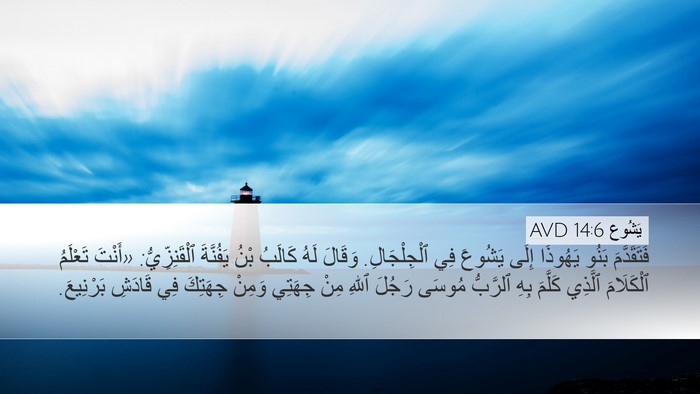 يَشُوع 14:6 AVD Bible Verse Image