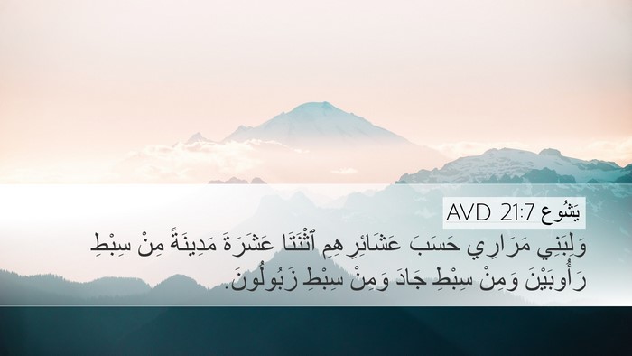 يَشُوع 21:7 AVD Bible Verse Image