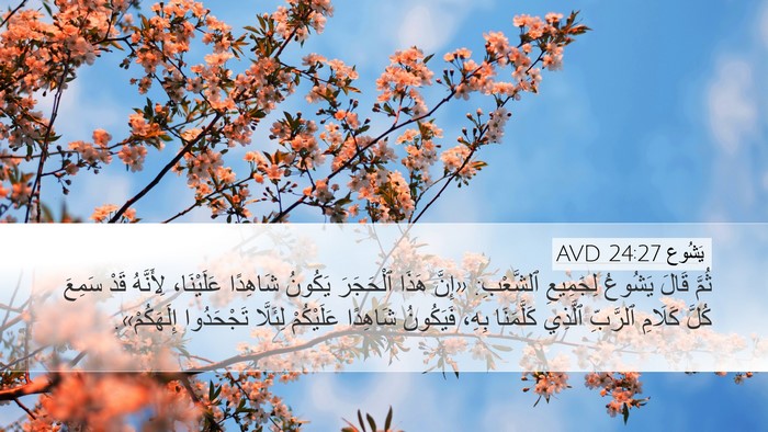 يَشُوع 24:27 AVD Bible Verse Image
