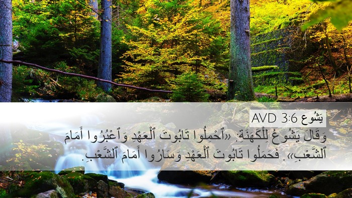 يَشُوع 3:6 AVD Bible Verse Image