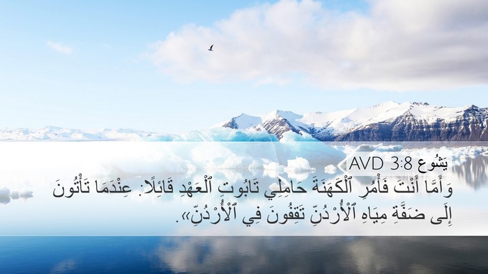يَشُوع 3:8 AVD Desktop Wallpaper - وَأَمَّا أَنْتَ فَأْمُرِ - Desktop Bible Verse Wallpaper