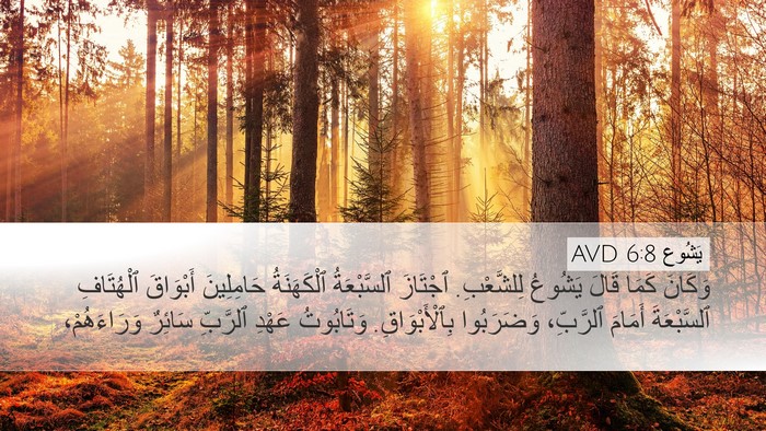 يَشُوع 6:8 AVD Bible Verse Image