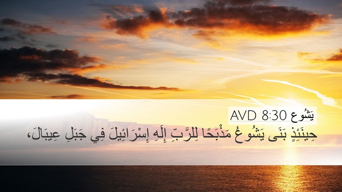 يَشُوع 8:30 AVD Bible Verse Image